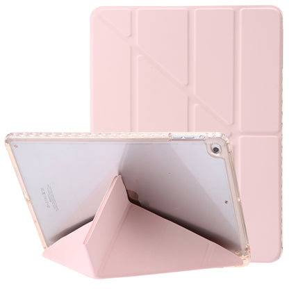 Clear Acrylic Deformation Leather Tablet Case, For iPad 10th Gen 10.9 2022, For iPad Pro 12.9 2022 / 2021 / 2020, For iPad Pro 11 2022 / 2021 / 2020, For iPad Air / Air 2 / 9.7 2018 / 2017