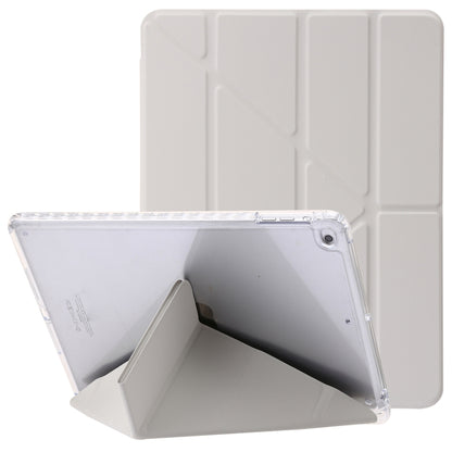 Clear Acrylic Deformation Leather Tablet Case, For iPad 10th Gen 10.9 2022, For iPad Pro 12.9 2022 / 2021 / 2020, For iPad Pro 11 2022 / 2021 / 2020, For iPad Air / Air 2 / 9.7 2018 / 2017