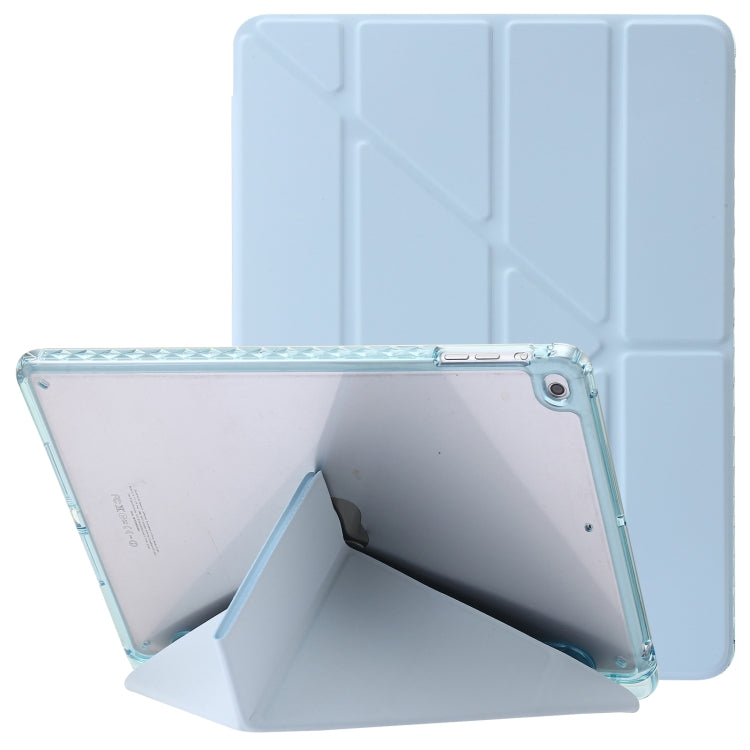 Clear Acrylic Deformation Leather Tablet Case, For iPad 10th Gen 10.9 2022, For iPad Pro 12.9 2022 / 2021 / 2020, For iPad Pro 11 2022 / 2021 / 2020, For iPad Air / Air 2 / 9.7 2018 / 2017