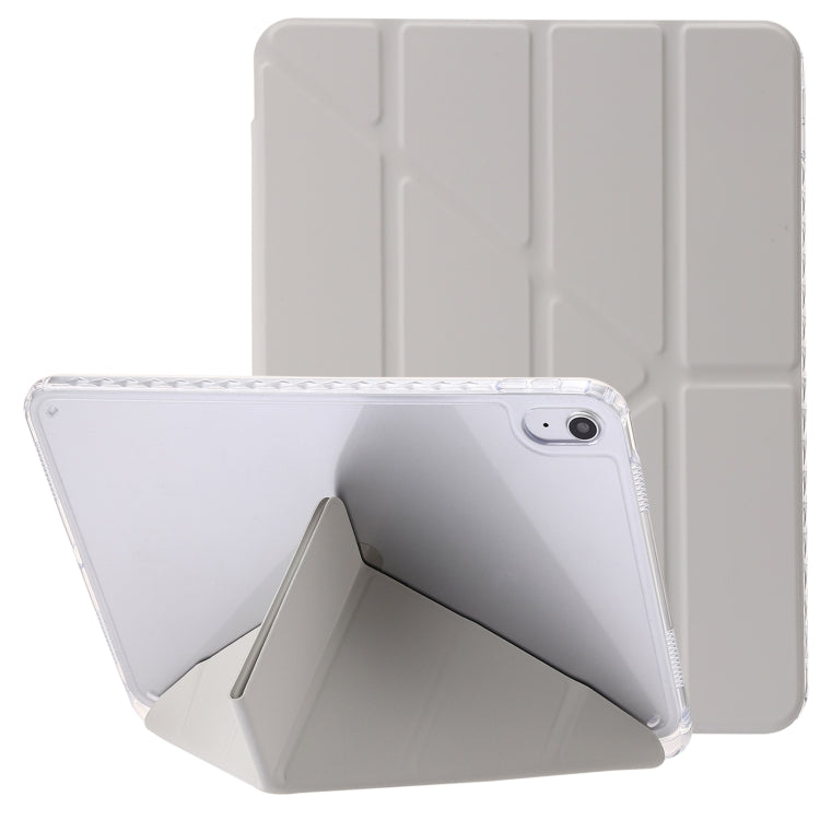 Clear Acrylic Deformation Leather Tablet Case, For iPad 10th Gen 10.9 2022, For iPad Pro 12.9 2022 / 2021 / 2020, For iPad Pro 11 2022 / 2021 / 2020, For iPad Air / Air 2 / 9.7 2018 / 2017