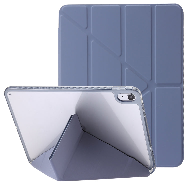 Clear Acrylic Deformation Leather Tablet Case, For iPad 10th Gen 10.9 2022, For iPad Pro 12.9 2022 / 2021 / 2020, For iPad Pro 11 2022 / 2021 / 2020, For iPad Air / Air 2 / 9.7 2018 / 2017
