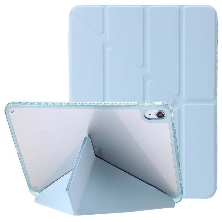 Clear Acrylic Deformation Leather Tablet Case, For iPad 10th Gen 10.9 2022, For iPad Pro 12.9 2022 / 2021 / 2020, For iPad Pro 11 2022 / 2021 / 2020, For iPad Air / Air 2 / 9.7 2018 / 2017