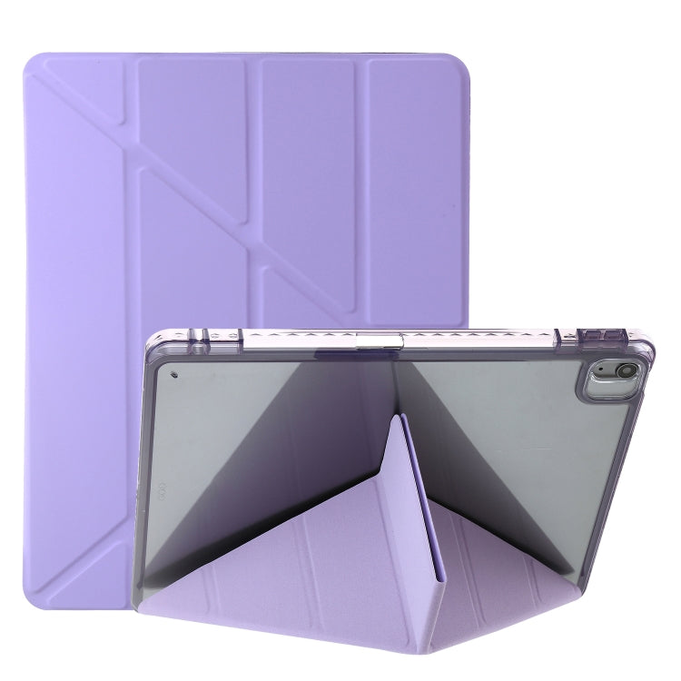 Clear Acrylic Deformation Leather Tablet Case, For iPad 10th Gen 10.9 2022, For iPad Pro 12.9 2022 / 2021 / 2020, For iPad Pro 11 2022 / 2021 / 2020, For iPad Air / Air 2 / 9.7 2018 / 2017