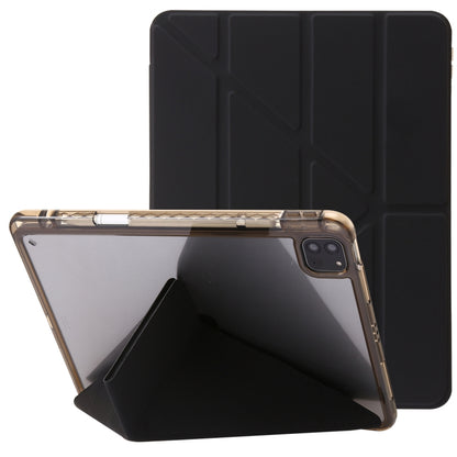 Clear Acrylic Deformation Leather Tablet Case, For iPad 10th Gen 10.9 2022, For iPad Pro 12.9 2022 / 2021 / 2020, For iPad Pro 11 2022 / 2021 / 2020, For iPad Air / Air 2 / 9.7 2018 / 2017