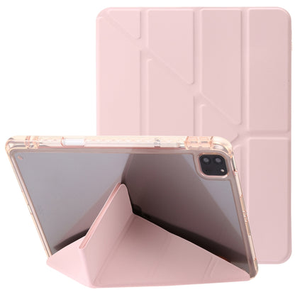Clear Acrylic Deformation Leather Tablet Case, For iPad 10th Gen 10.9 2022, For iPad Pro 12.9 2022 / 2021 / 2020, For iPad Pro 11 2022 / 2021 / 2020, For iPad Air / Air 2 / 9.7 2018 / 2017