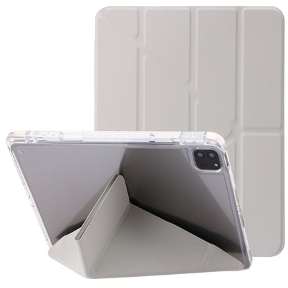 Clear Acrylic Deformation Leather Tablet Case, For iPad 10th Gen 10.9 2022, For iPad Pro 12.9 2022 / 2021 / 2020, For iPad Pro 11 2022 / 2021 / 2020, For iPad Air / Air 2 / 9.7 2018 / 2017