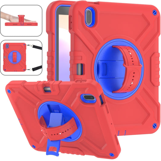 X Rotation PC Hybrid Silicone Tablet Case with Strap, For iPad 10th Gen 10.9 2022, For iPad Air 11 2025 / 2024, For iPad mini 6 / mini 2024, For iPad Pro 11 2024, For iPad Air 2022 10.9 / Pro 11 2022, For iPad 10.2 2021 / 2020 / 2019�������������������...