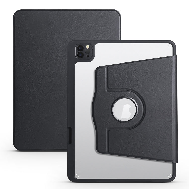 Acrylic 360 Degree Rotation Holder Leather Tablet Case, For iPad Air 11 2025 / 2024, For iPad Air 13 2025 / 2024, For iPad Pro 13 2024, For iPad Pro 11 2024