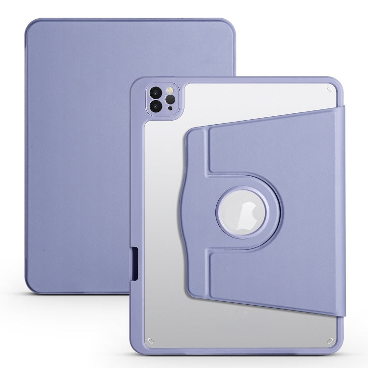 Acrylic 360 Degree Rotation Holder Leather Tablet Case, For iPad Air 11 2025 / 2024, For iPad Air 13 2025 / 2024, For iPad Pro 13 2024, For iPad Pro 11 2024