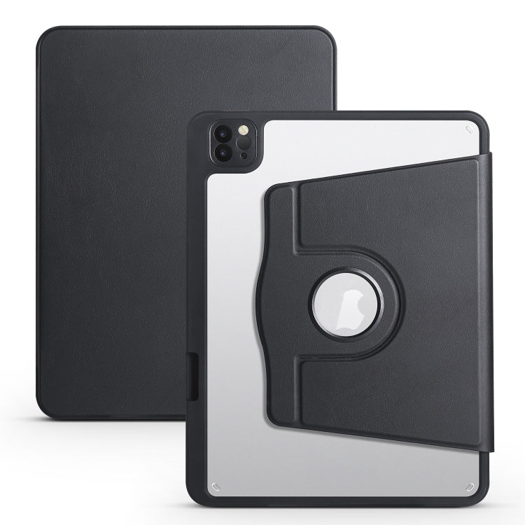 Acrylic 360 Degree Rotation Holder Leather Tablet Case, For iPad Air 11 2025 / 2024, For iPad Air 13 2025 / 2024, For iPad Pro 13 2024, For iPad Pro 11 2024