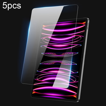 5pcs DUX DUCIS 0.33mm 9H HD Full Screen Tempered Glass Film, For iPad 2025 / 2022, For iPad Air 11 2024 / 2025, For iPad mini 6 / mini 2024, For iPad Pro 13 2024, For iPad Pro 11 2024, For iPad Pro 12.9 2020/2021/2022