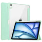 Pure Color 3-fold Clear TPU Smart Leather Tablet Case, For iPad Air 11 2025 / 2024
