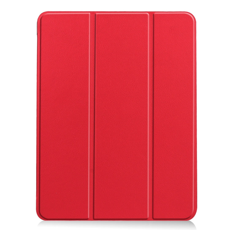 Custer TPU Pure Color 3-Fold Holder Smart Leather Tablet Case, For iPad Air 11 2024 / 2025