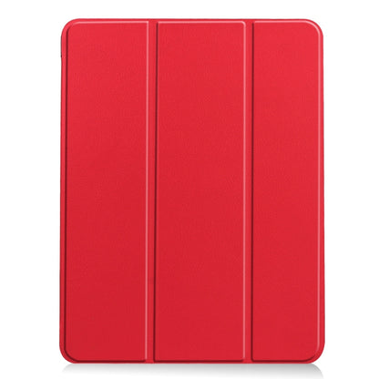 Custer TPU Pure Color 3-Fold Holder Smart Leather Tablet Case, For iPad Air 11 2024 / 2025