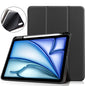 Custer TPU Pure Color 3-Fold Holder Smart Leather Tablet Case, For iPad Air 11 2024 / 2025