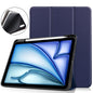 Custer TPU Pure Color 3-Fold Holder Smart Leather Tablet Case, For iPad Air 11 2024 / 2025