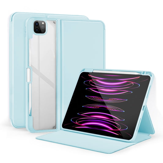 2-Fold Clear Acrylic Leather Tablet Case, For iPad Air 13 2024 / Pro 12.9 2022, For iPad Pro 11 2022/2021/2020/2018, For iPad 10th Gen 10.9 2022, For iPad Air 2022/2020 10.9, For iPad 10.2 2021 / 2020, For iPad Pro 9.7 / 9.7 2018 / 2017