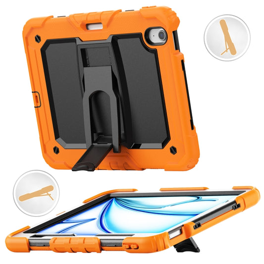 Silicone Hydric PC Tablet Case with Shoulder Strap & Holder, For iPad Air 11 2025 / 2024