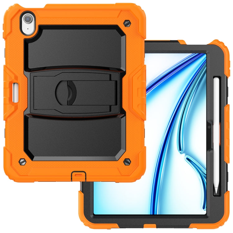 Silicone Hydric PC Tablet Case with Shoulder Strap & Holder, For iPad Air 11 2025 / 2024