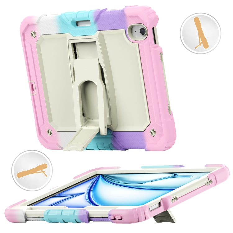 Silicone Hydric PC Tablet Case with Shoulder Strap & Holder, For iPad Air 11 2025 / 2024