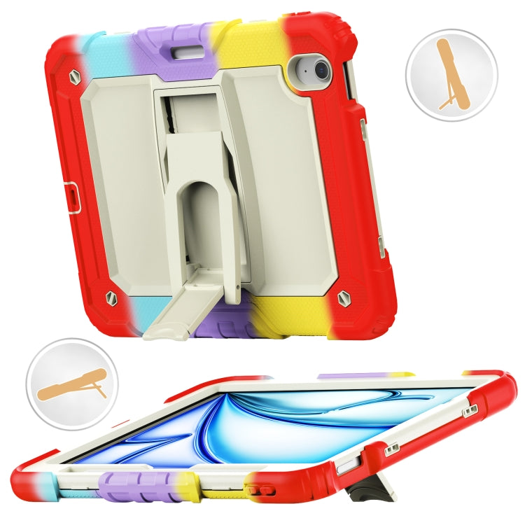 Silicone Hydric PC Tablet Case with Shoulder Strap & Holder, For iPad Air 11 2025 / 2024