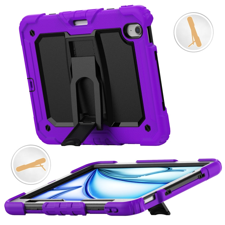 Silicone Hydric PC Tablet Case with Shoulder Strap & Holder, For iPad Air 11 2025 / 2024