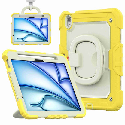 Handle Silicone Hydric PC Tablet Case with Shoulder Strap, For iPad Air 11 2025 / 2024