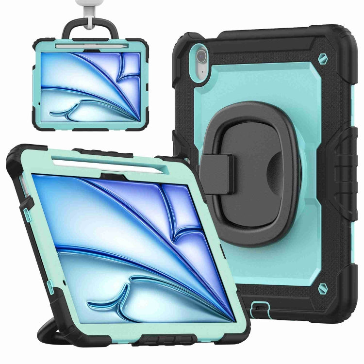 Handle Silicone Hydric PC Tablet Case with Shoulder Strap, For iPad Air 11 2025 / 2024