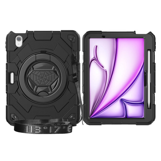 Spider Rotation Handle Silicone Hybrid PC Tablet Case, For iPad Air 11 2025 / 2024