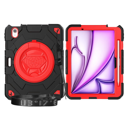 Spider Rotation Handle Silicone Hybrid PC Tablet Case, For iPad Air 11 2025 / 2024