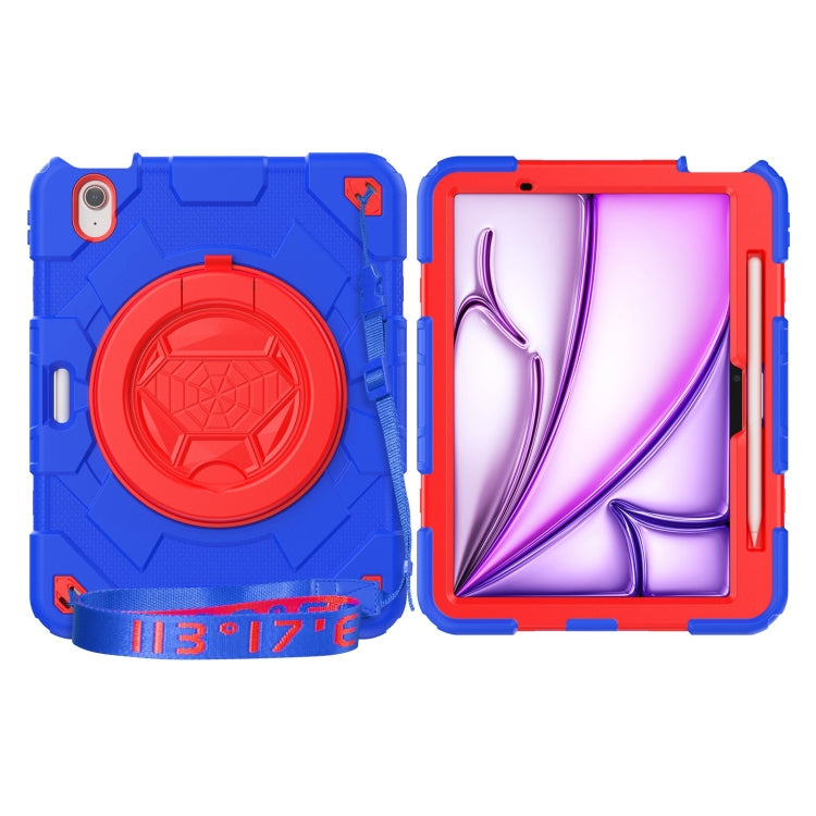 Spider Rotation Handle Silicone Hybrid PC Tablet Case, For iPad Air 11 2025 / 2024