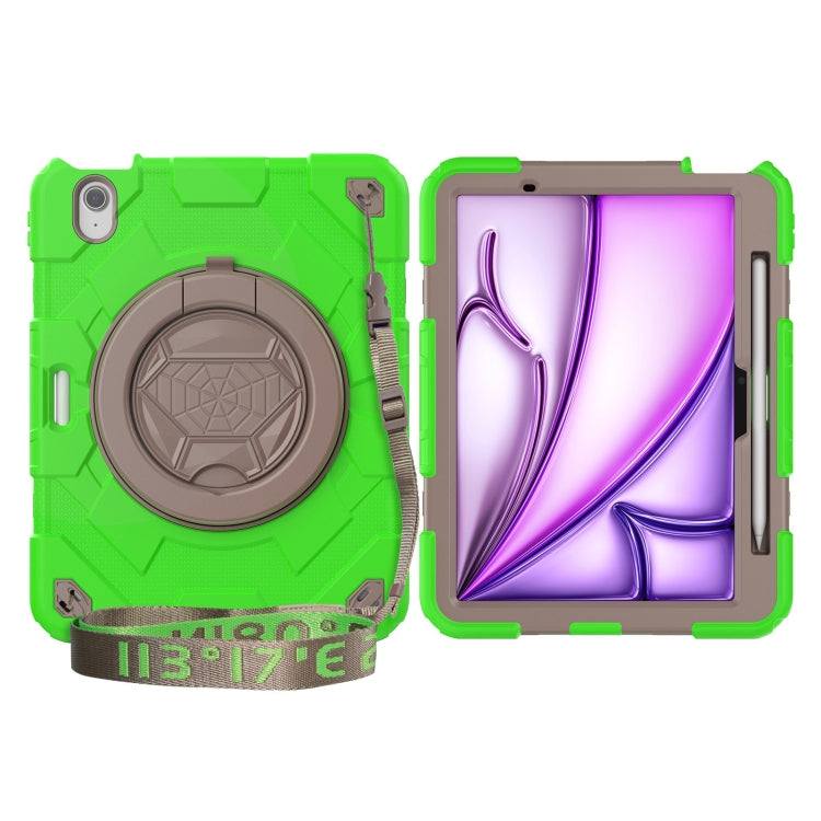 Spider Rotation Handle Silicone Hybrid PC Tablet Case, For iPad Air 11 2025 / 2024
