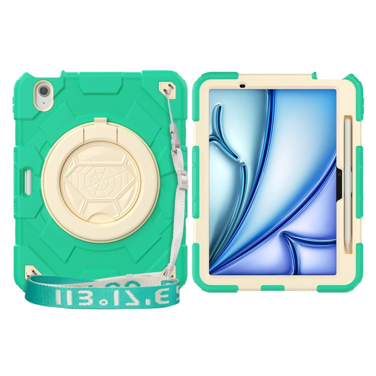 Spider Rotation Handle Silicone Hybrid PC Tablet Case, For iPad Air 11 2025 / 2024