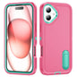 Rugged PC + Silicone Phone Case with Holder, For iPhone 16