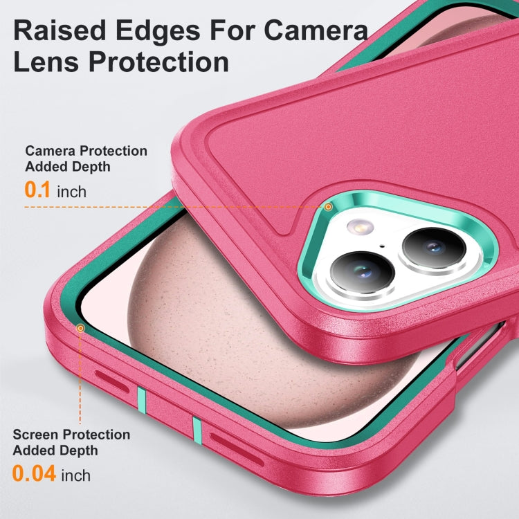 Rugged PC + Silicone Phone Case with Holder, For iPhone 16