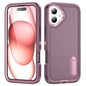 Rugged PC + Silicone Phone Case with Holder, For iPhone 16