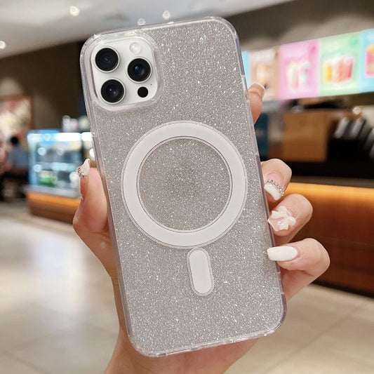 Acrylic Transparent Glitter MagSafe Phone Case, For iPhone 12 Pro Max, For iPhone 11 Pro Max, For iPhone 11, For iPhone 11 Pro, For iPhone XS / X, For iPhone XR