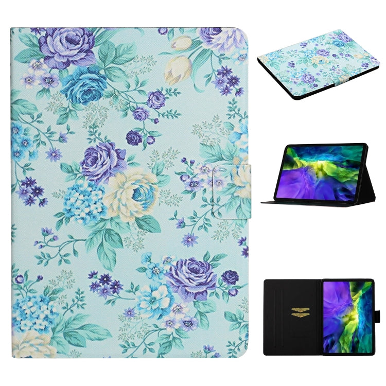 Flower Pattern Flip Leather Smart Tablet Case, For iPad 10th Gen 10.9 2022