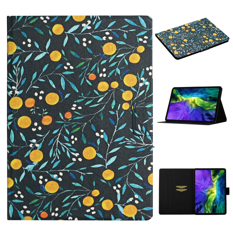 Flower Pattern Flip Leather Smart Tablet Case, For iPad 10th Gen 10.9 2022
