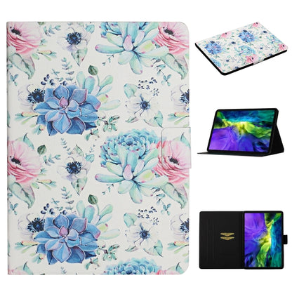 Flower Pattern Flip Leather Smart Tablet Case, For iPad 10th Gen 10.9 2022
