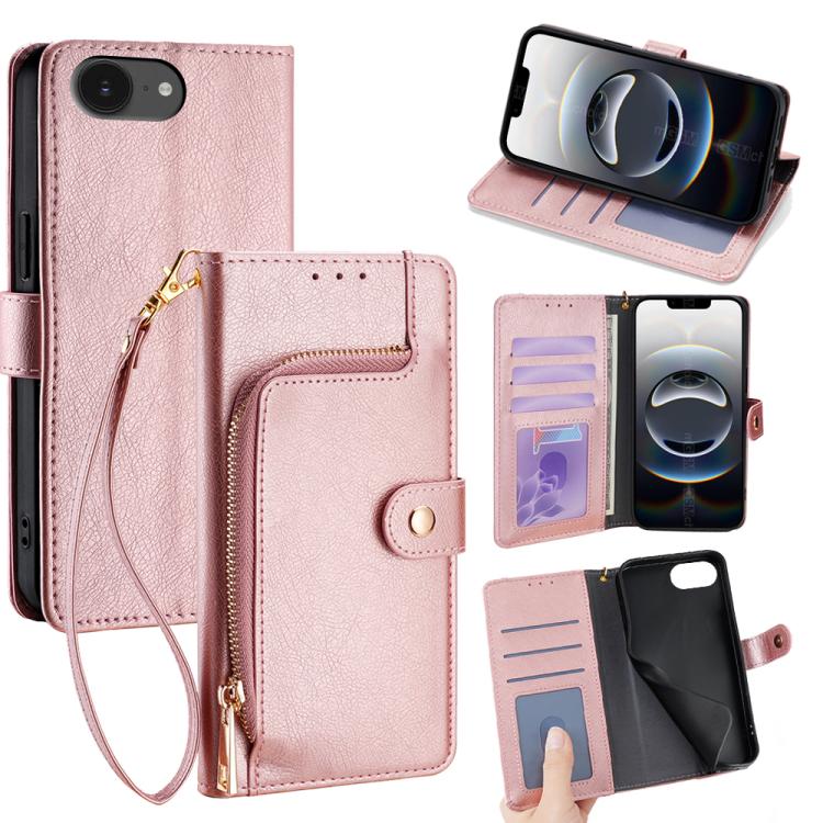 Zipper Bag Leather Phone Case, For iPhone 16e, For iPhone 16 Pro Max, For iPhone 16 Pro, For iPhone 16 Plus, For iPhone 16