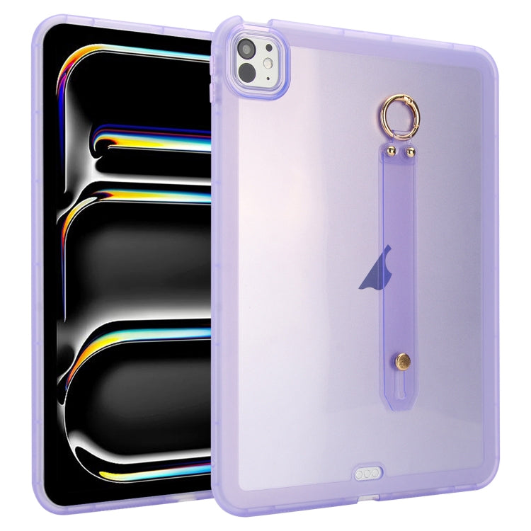 Wristband Holder PC Hybrid TPU Soft Tablet Case, For iPad 10th Gen 10.9 2022, For iPad Air 11 2024 / Air 11 2025, For iPad Air 13 2024 / Air 13 2025, For iPad mini 6 / mini 2024, For iPad Pro 13 2024, For iPad Pro 11 2024�������������������������������...