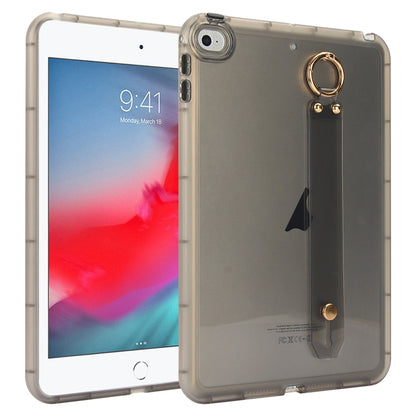 Wristband Holder PC Hybrid TPU Soft Tablet Case, For iPad Air 5 / Air 4 / Pro 11 2018, For iPad 10.2 2021 / 2020 / 2019, For iPad mini 5 / 4, For iPad Air 3 10.5 2019, For iPad Air 2 / 9.7 2017 / 2018