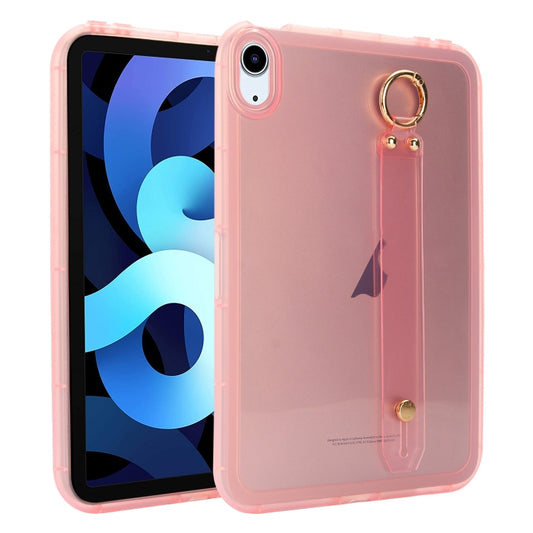 Wristband Holder PC Hybrid TPU Soft Tablet Case, For iPad Air 5 / Air 4 / Pro 11 2018, For iPad 10.2 2021 / 2020 / 2019, For iPad mini 5 / 4, For iPad Air 3 10.5 2019, For iPad Air 2 / 9.7 2017 / 2018