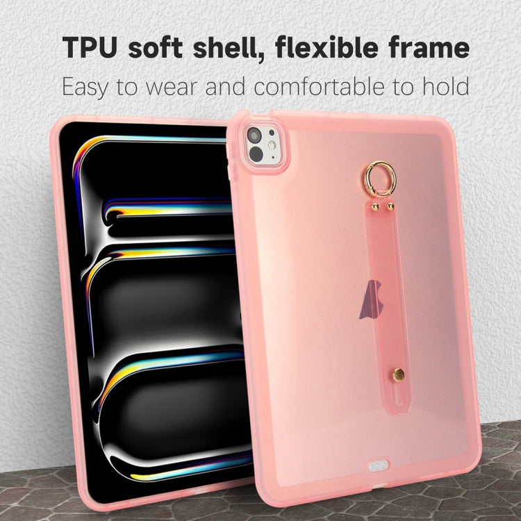 Wristband Holder PC Hybrid TPU Soft Tablet Case, For iPad Air 5 / Air 4 / Pro 11 2018, For iPad 10.2 2021 / 2020 / 2019, For iPad mini 5 / 4, For iPad Air 3 10.5 2019, For iPad Air 2 / 9.7 2017 / 2018