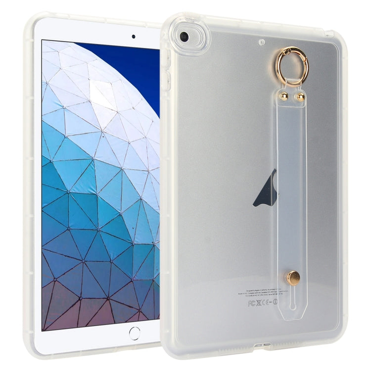Wristband Holder PC Hybrid TPU Soft Tablet Case, For iPad Air 5 / Air 4 / Pro 11 2018, For iPad 10.2 2021 / 2020 / 2019, For iPad mini 5 / 4, For iPad Air 3 10.5 2019, For iPad Air 2 / 9.7 2017 / 2018