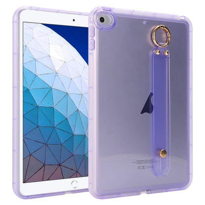 Wristband Holder PC Hybrid TPU Soft Tablet Case, For iPad Air 5 / Air 4 / Pro 11 2018, For iPad 10.2 2021 / 2020 / 2019, For iPad mini 5 / 4, For iPad Air 3 10.5 2019, For iPad Air 2 / 9.7 2017 / 2018