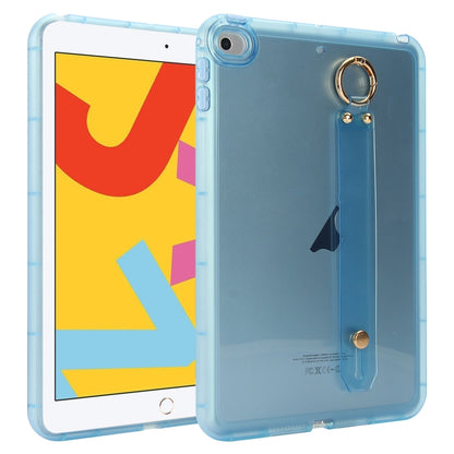 Wristband Holder PC Hybrid TPU Soft Tablet Case, For iPad Air 5 / Air 4 / Pro 11 2018, For iPad 10.2 2021 / 2020 / 2019, For iPad mini 5 / 4, For iPad Air 3 10.5 2019, For iPad Air 2 / 9.7 2017 / 2018