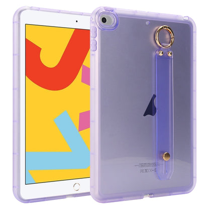 Wristband Holder PC Hybrid TPU Soft Tablet Case, For iPad Air 5 / Air 4 / Pro 11 2018, For iPad 10.2 2021 / 2020 / 2019, For iPad mini 5 / 4, For iPad Air 3 10.5 2019, For iPad Air 2 / 9.7 2017 / 2018
