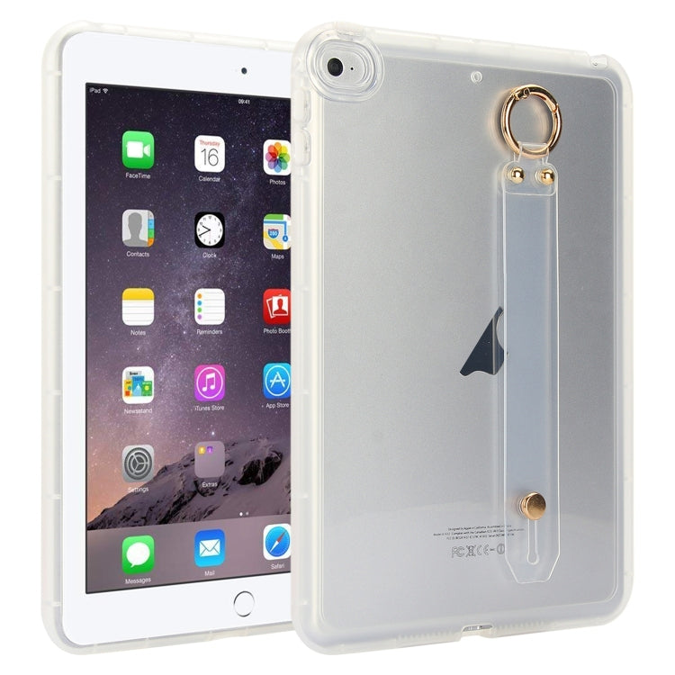 Wristband Holder PC Hybrid TPU Soft Tablet Case, For iPad Air 5 / Air 4 / Pro 11 2018, For iPad 10.2 2021 / 2020 / 2019, For iPad mini 5 / 4, For iPad Air 3 10.5 2019, For iPad Air 2 / 9.7 2017 / 2018